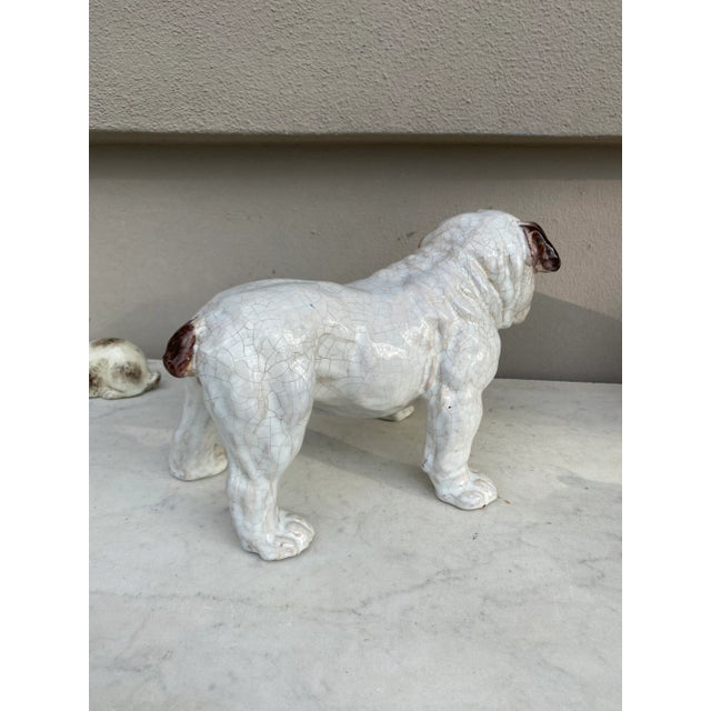 Terracotta Majolica Bulldog Bavent Filmont, Circa 1900 For Sale - Image 4 of 8