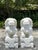 Chinese Vintage Boho Carved Stone Foo Dogs - A Pair For Sale - Image 3 of 5