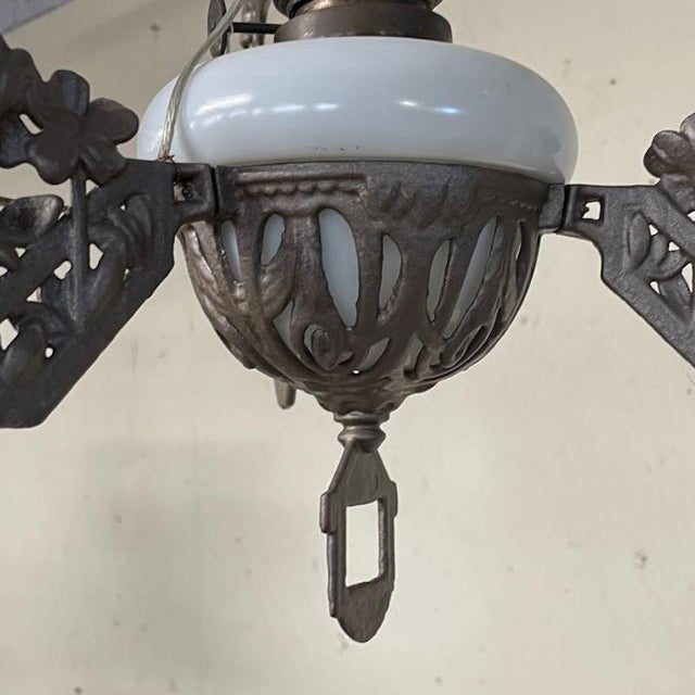 1920s Antique Liberty Chandelier with Ups and Downs, 1920s For Sale - Image 5 of 14