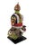 Superb African Fali fertility doll decorated with multiple layers of beads and cowrie shells, as well as leather amulets....