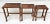 Vintage Hand-Carved Wood Cherry Blossom Asian Nesting Tables For Sale In Los Angeles - Image 6 of 12