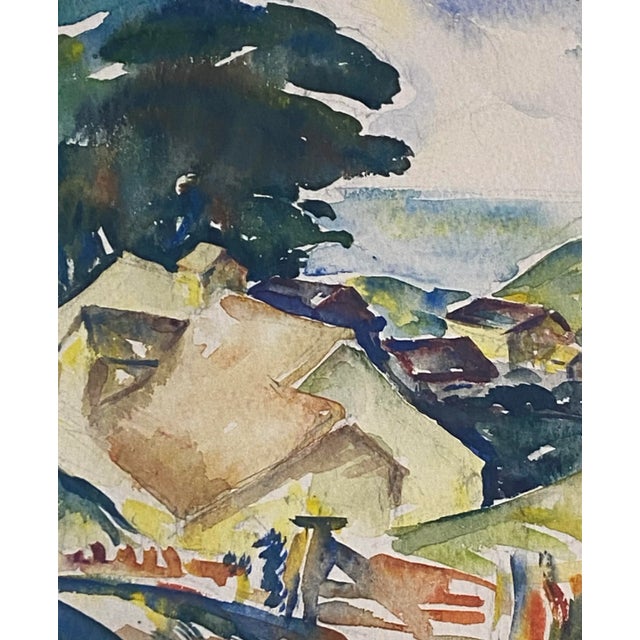 Sinclair Howell Ross "Cottage With an Ocean View" Original Watercolor C.1941 For Sale - Image 10 of 12