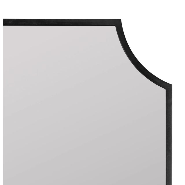 2020s Simone Matte Black Floor Mirror For Sale - Image 5 of 7