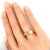 Contemporary Mid 20th Century Cartier Love 3 Diamond 18k Yellow Gold 5.5mm Band Ring Size 6 w/Paper For Sale - Image 3 of 7