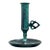 Vintage Oxidized Brass Candlestick With Candle Push Handle For Sale