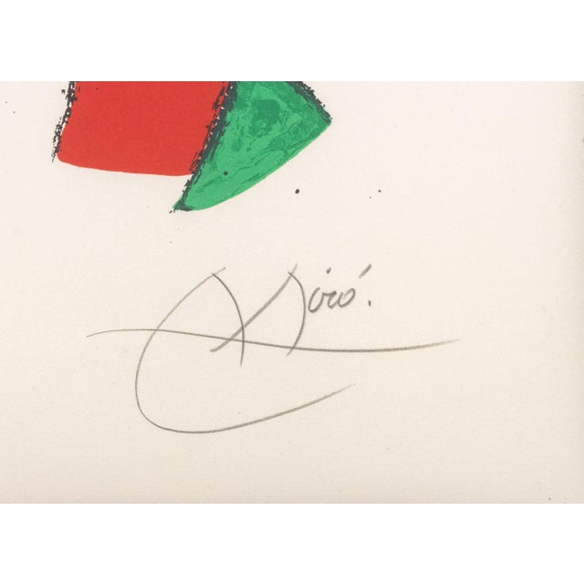 Blue Joan Miro "Lithograph Viii" Lithograph, 1975 For Sale - Image 8 of 11