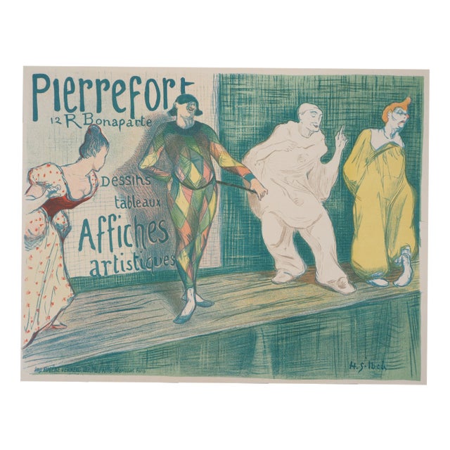 Henri Gabriel Ibels, Pierrots, 1897, Original Lithograph For Sale