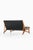 Scandinavian JH-555 Sofa in Black Leather and Oak by Hans J. Wegner, 1949 For Sale - Image 9 of 10