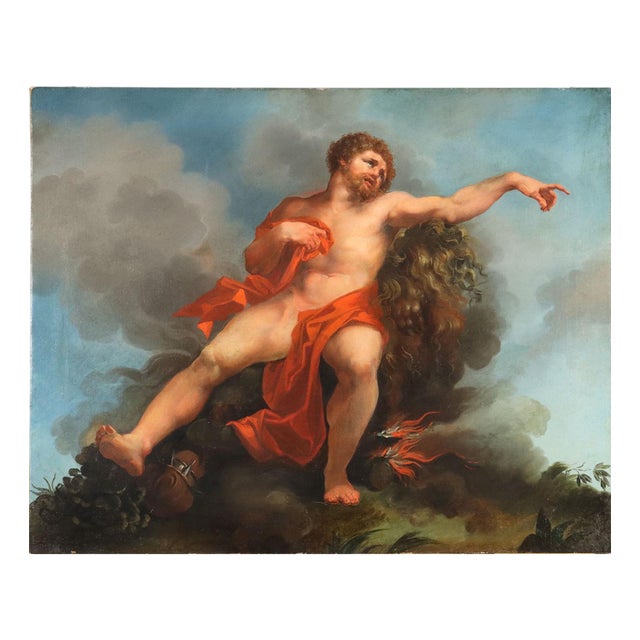 Allegory of Fire, Oil on Canvas For Sale