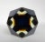 C1970's Italian Hand-Blown Alessandro Mandruzzato Faceted Murano in Cobalt Blue, Yellow Amber & Clear Outer Casing For Sale - Image 11 of 13
