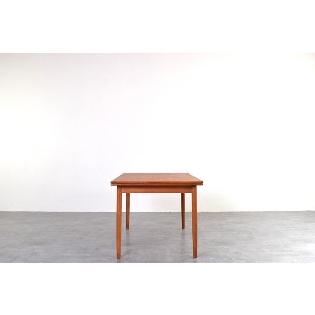 1960s Mid-Century Danish Teak Extendable Dining Table, 1960s For Sale - Image 5 of 12
