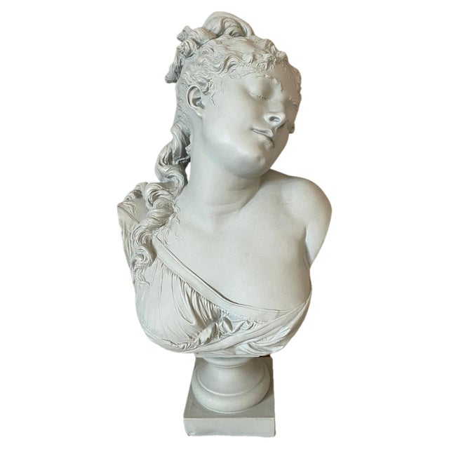 Antique Woman Bust in Terracotta, 1850s For Sale