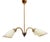 Mid-Century Modern Four-Armed Brass Sputnik Lamp, 1950s For Sale