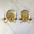 Mid Century Hollywood Regency Style Brass Shell Two Light Electric Wall Sconce - A Pair For Sale - Image 4 of 11