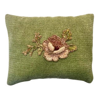 Custom Lavender Sachet W/ Antique Applique For Sale