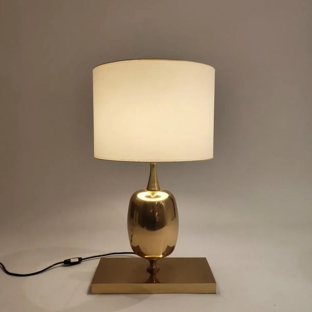 1970s French Table Lamp attributed to Philippe Barbier, 1970s For Sale - Image 5 of 10