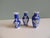 Blue & White Miniature Ceramic Asian Vases - Set of 3 For Sale - Image 4 of 5