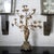 Bronze Bronze angel and floral motif candelabra For Sale - Image 8 of 12
