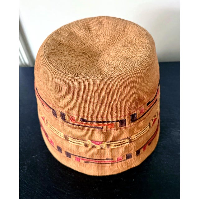 A finely woven berry basket (k̲ákw) by Tlingit people circa late 19th century. The first nation people traditionally lived...