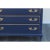 1970's French Style Blue and Gold Chest of Drawers in Satin Finish For Sale - Image 4 of 4