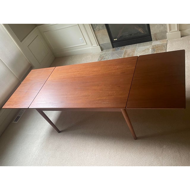 1950s 1950s Hans Wegner Mid-Century Modern Teak Table With Chairs For Sale - Image 5 of 14
