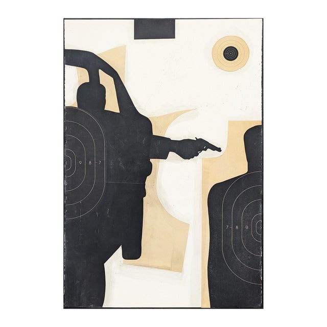 Contemporary Ken Luce "Drive Bye..." Contemporary Neutral Toned Social Commentary Collage Painting, 1995 For Sale - Image 3 of 10