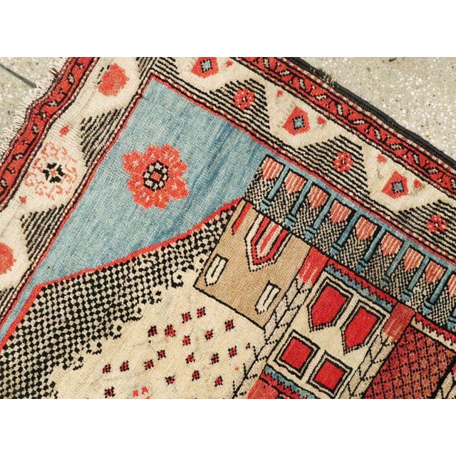 Galerie Shabab Collection Mid-20th Century Turkish Anatolian Pictorial Rug For Sale In New York - Image 6 of 9