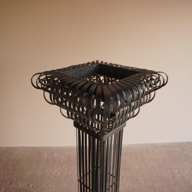 Vintage Scrolled Wood Pedestal For Sale - Image 3 of 12