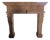 20th Century French Limestone Fireplace with Tapered Jambs and Stepped Cornice For Sale
