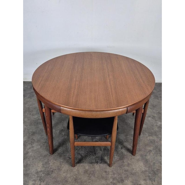 Vintage Teak Table and Chairs by Hans Olsen for Frem Rojle, 1960s, Set of 4 For Sale - Image 6 of 13