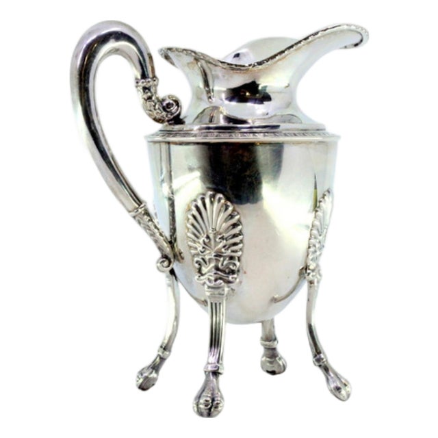 Silver Gravy Boat with Reliefs and Friezes For Sale