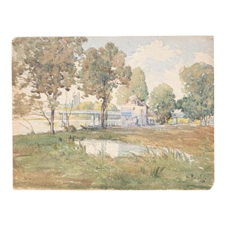 20th Century French Water Color For Sale