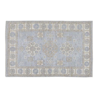 Turkish Oushak - Hand Knotted Wool Rug, 4'x6' For Sale
