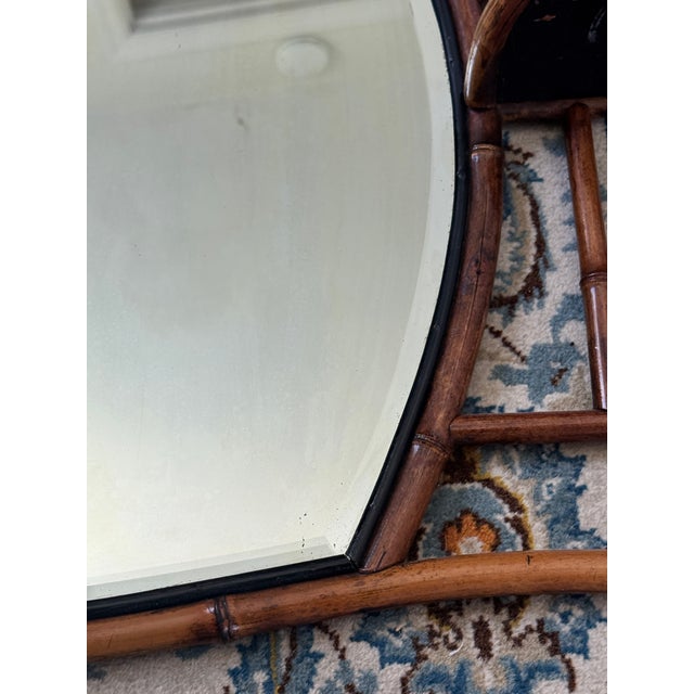 Aesthetic Era Victorian Bamboo Wall Mirror With Japonais Shelf For Sale - Image 10 of 12