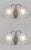 M. Hudry & Muller frères A beautiful pair of 1925-1930 French art deco wall sconces in nickel plated solid brass or bronze...