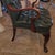 1980s Vintage Fully Tufted Green Leather Gooseneck Chair For Sale - Image 5 of 9