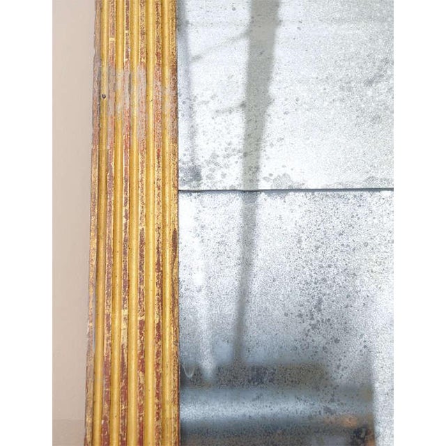 Late 19th Century French Fluted Giltwood Mirror For Sale - Image 5 of 6