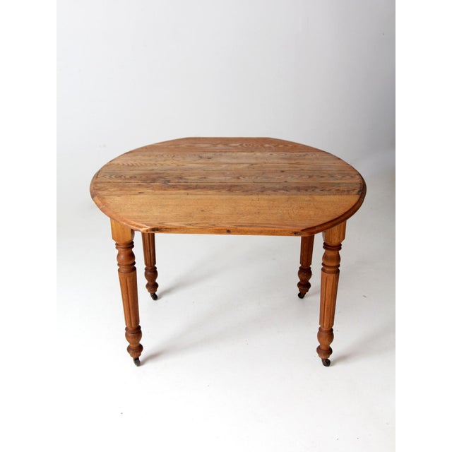 Early 20th Century Antique Drop Leaf Table For Sale - Image 5 of 16