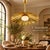 Handmade Brass Flower Chandelier, Hammered Floral Pendant Light, Art Deco Ceiling Fixture For Sale - Image 6 of 13