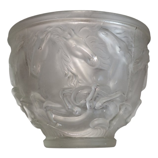 Satin Art Deco Glass Bowl by Josef Inwald for Barolac, 1930s For Sale
