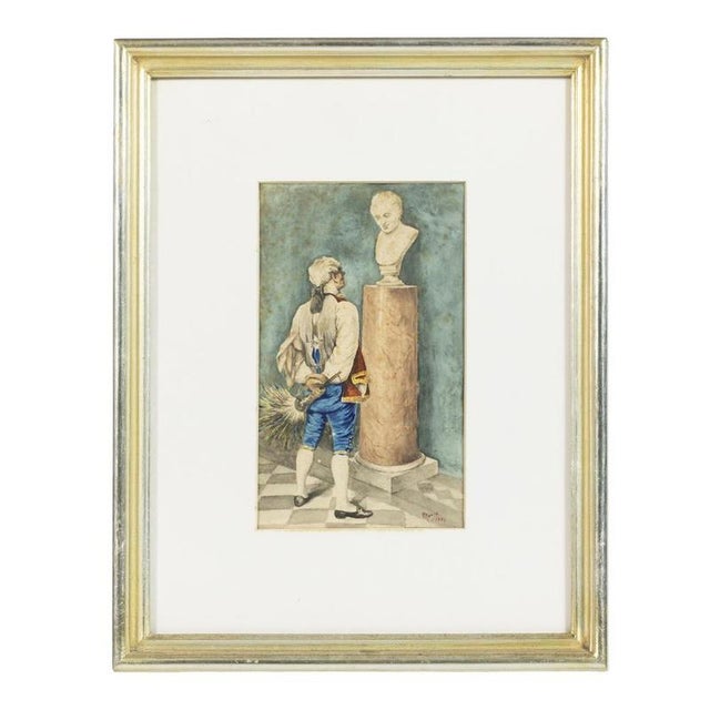 Rainha D. Amélia, Watercolor, 19th Century For Sale - Image 6 of 6