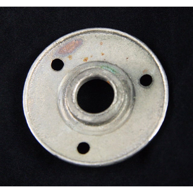 Vintage White Milk Glass Door Knob and Rosette For Sale - Image 4 of 4