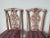 Wood Maitland Smith Chippendale - Style Pink Distressed Finish Dining Chairs - Set of 4 For Sale - Image 7 of 12