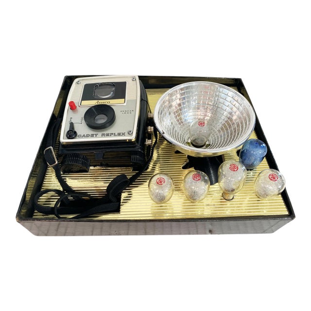 Vintage Ansco Cadet Reflex Camera W/ Flash, Manual, Original Box *B&w and Color For Sale