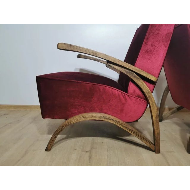 Set of Art Deco Armchairs by Jindrich Halabala For Sale - Image 6 of 9