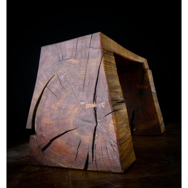 Limed and Oiled Oak Stool by Fritz Baumann For Sale - Image 4 of 9