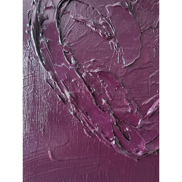 Paint Textured Abstract Heart Painting For Sale - Image 7 of 11