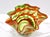 1980s Vintage Italian Green and Orange Murano Glass Vase from Fratelli Toso, 1980s For Sale - Image 5 of 13