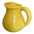 Vintage Authentic Glossy Yellow Stamped Ceramic Haeger Pitcher. For Sale