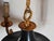 Vintage French Empire 3-Arm Brass Dark Green Tole Chandelier, 1960s For Sale - Image 12 of 16
